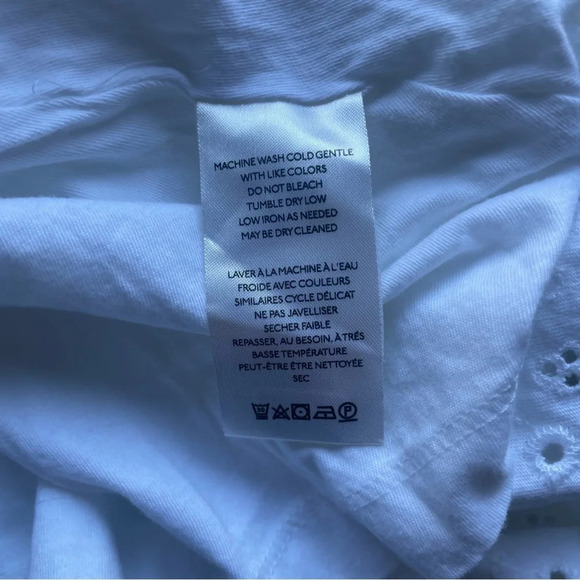 New! Free People Apricot Rose eyelet Mini Dress white cotton nwot 22284 - Picture 10 of 11